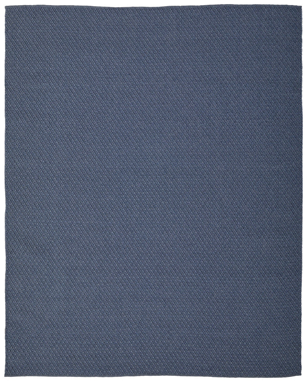 Homeroots 8' X 10' Blue Hand Woven Area Rug Blue Polypropylene 567768