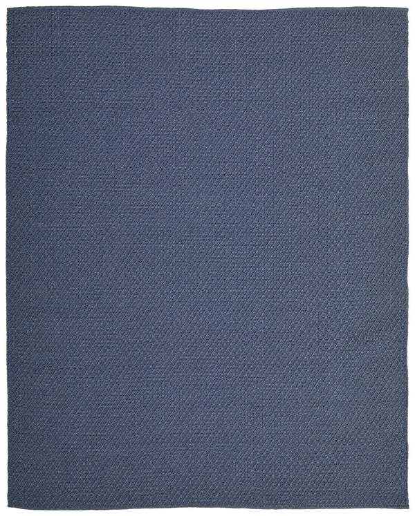 Homeroots 8' X 10' Blue Hand Woven Area Rug Blue Polypropylene 567768