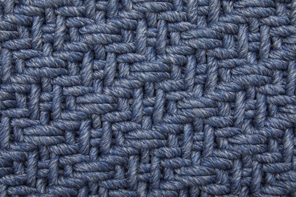 Homeroots 9' X 12' Blue Hand Woven Area Rug Blue Polypropylene 567769