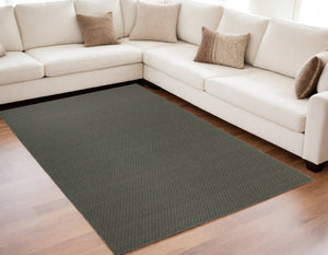 Homeroots 5' X 8' Green Hand Woven Area Rug Green Polypropylene 567777