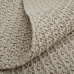 Homeroots 8' X 10' Tan Hand Woven Area Rug Ivory Polypropylene 567787