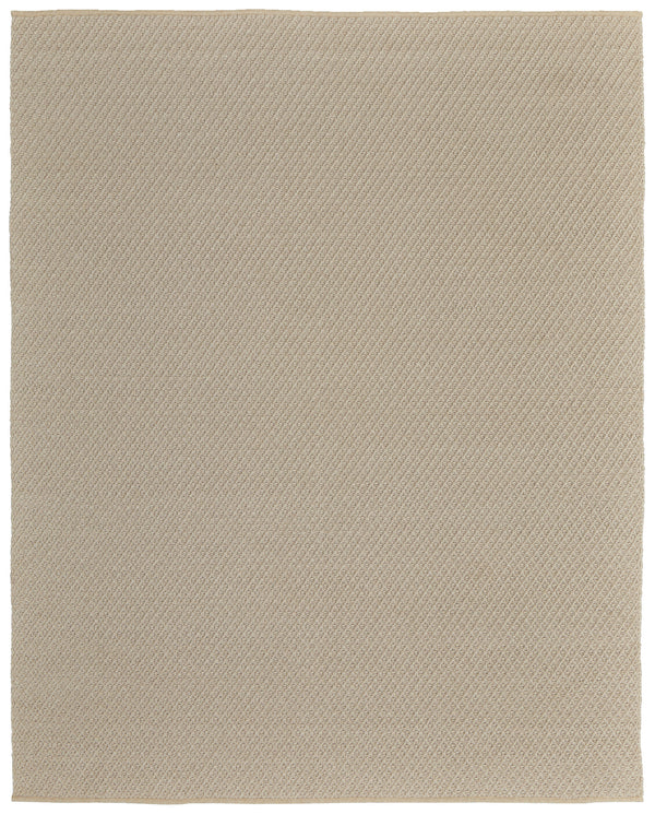 Homeroots 8' X 10' Tan Hand Woven Area Rug Ivory Polypropylene 567787