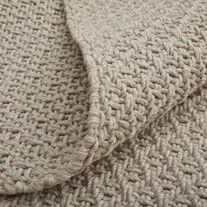 Homeroots 9' X 12' Tan Hand Woven Area Rug Ivory Polypropylene 567788