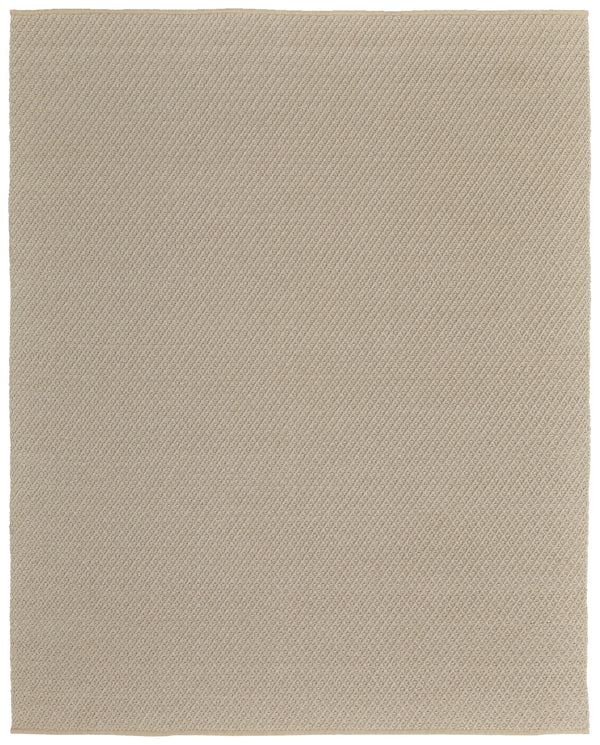 Homeroots 9' X 12' Tan Hand Woven Area Rug Ivory Polypropylene 567788