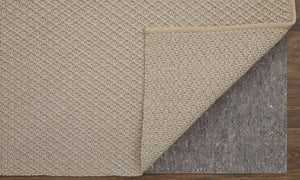 Homeroots 10' X 14' Tan Hand Woven Area Rug Ivory Polypropylene 567789