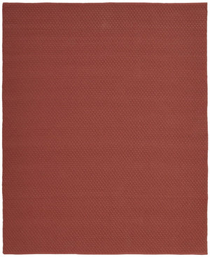 HomeRoots 5' Hand-Woven Red Area Rug - Timeless Style, Durable & Stain-Resistant for Family Living Spaces 9' X 12' 567792