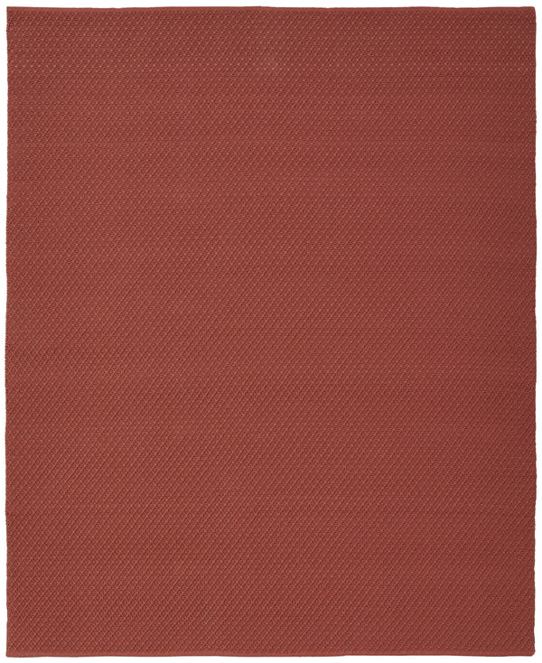 Homeroots 9' X 12' Red Hand Woven Area Rug Red Polypropylene 567792