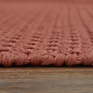 Homeroots 10' X 14' Red Hand Woven Area Rug Red Polypropylene 567793