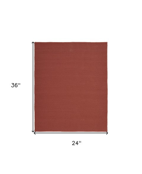 Homeroots 2' Hand Woven Brown Area Rug - Unique Artisan Crafted Accent For Any Space, Stain Resistant Design 2' X 3' Polypropylene 567794