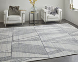 Homeroots 2' X 3' Black And Ivory Abstract Hand Woven Area Rug Ivory Wool Blend 567856