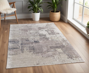 HomeRoots 4' Modern Abstract Hand-Tufted Area Rug in Rich Brown, Black, and Tan for Cozy Spaces and Style 4' X 6' 567868