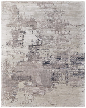 HomeRoots 4' Modern Abstract Hand-Tufted Area Rug in Rich Brown, Black, and Tan for Cozy Spaces and Style 5' X 8' 567869