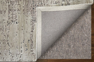 HomeRoots 2' Hand-Tufted Abstract Area Rug in Rich Brown, Black, and Tan for Modern Small Spaces Decor 2' X 3' 567872