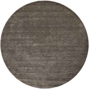 Homeroots 8' Brown Wool Hand Woven Round Rug Brown Wool 567893