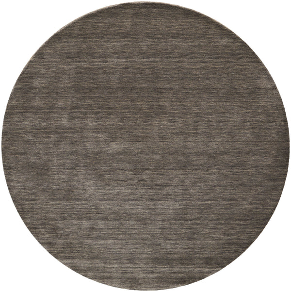 Homeroots 8' Brown Wool Hand Woven Round Rug Brown Wool 567893