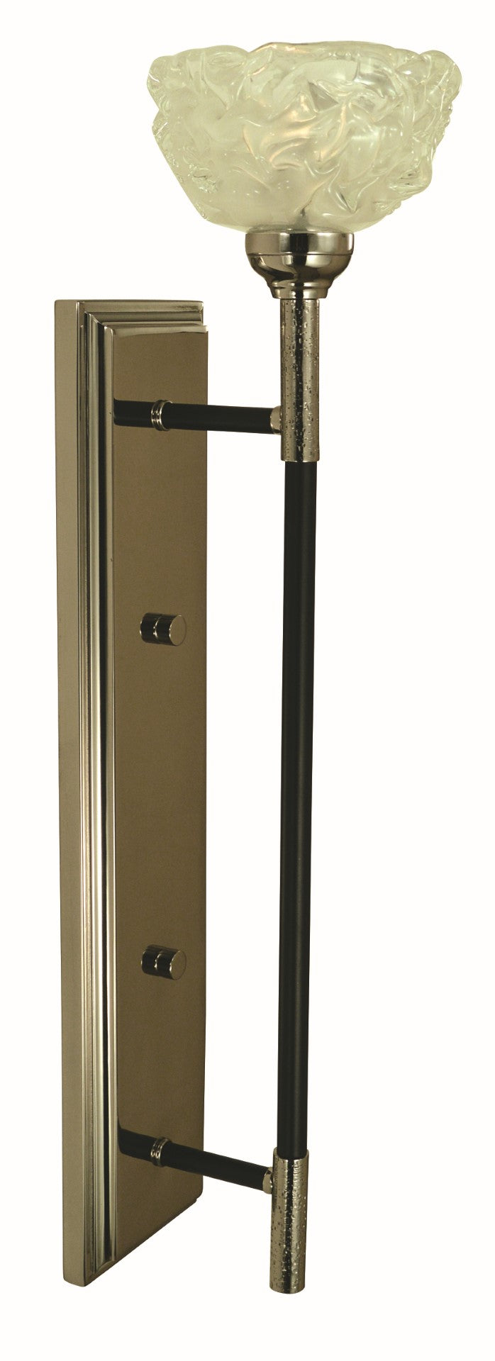 Framburg 1-light Elegant Sconce With Antique Brass Accents And Off-white Shade For Stylish Lighting Decor Matte Black And Brushed Nickel Metal 5678 Mblack/Bn