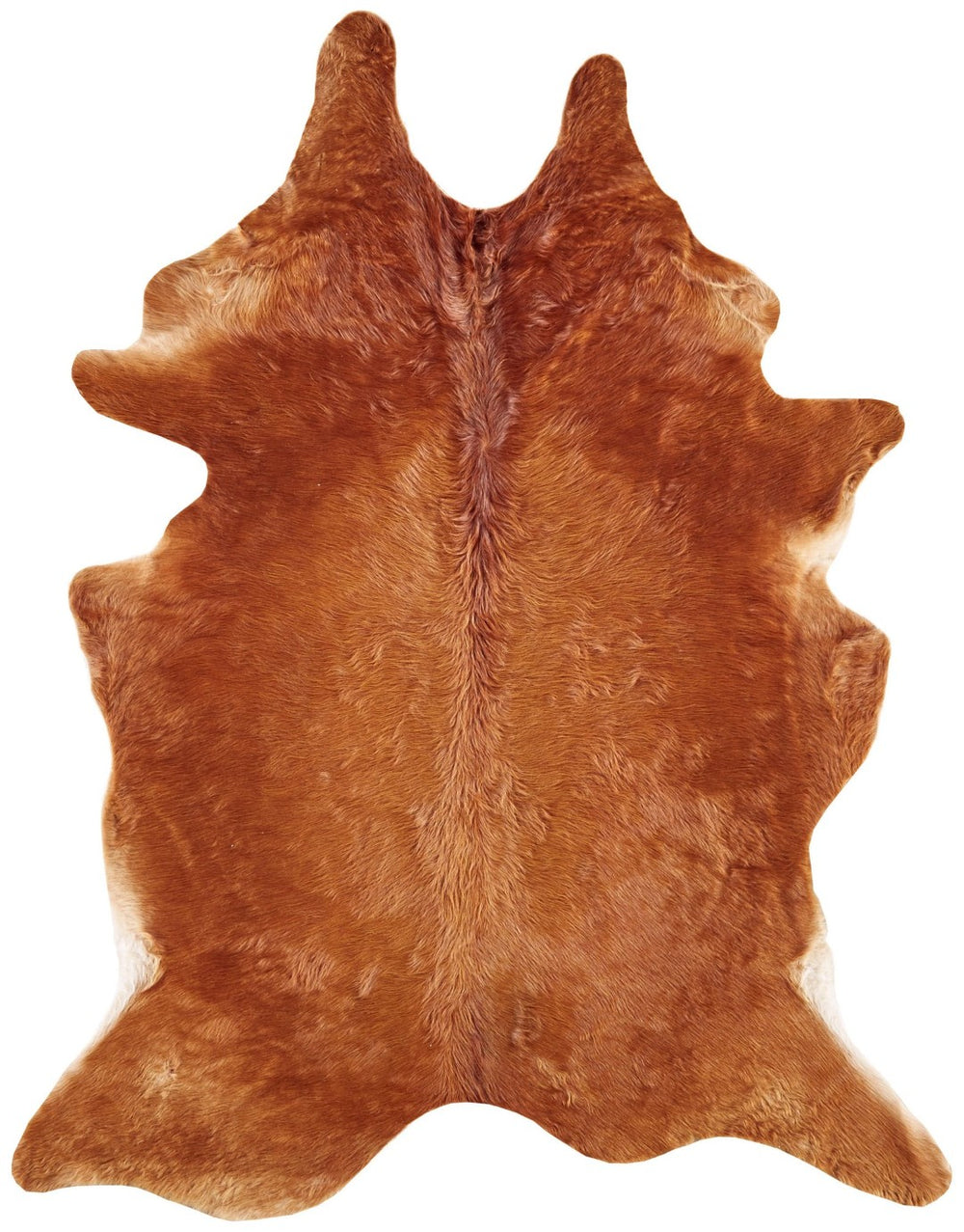 HomeRoots 4' X 5' Brown Cowhide Animal Print Area Rug - Chic Power Loom Design for Modern Living Spaces 567904