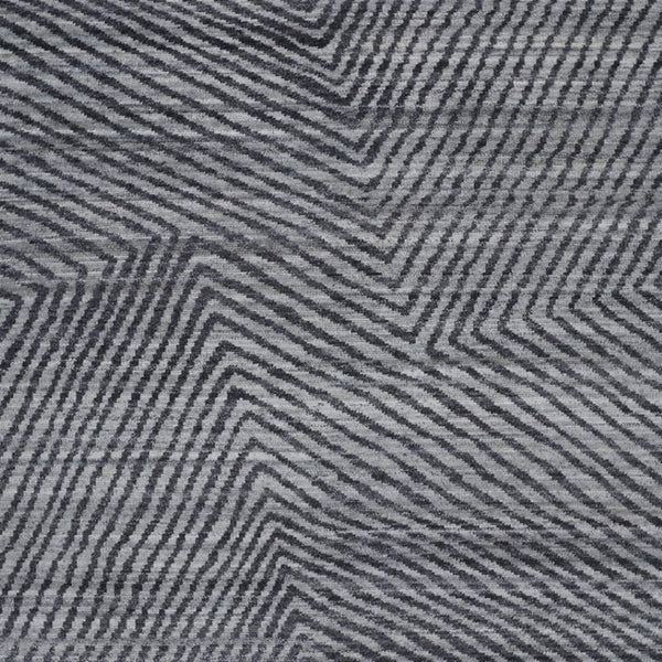 HomeRoots 2' X 3' Gray Wool Abstract Hand Knotted Area Rug - Modern Style, Soft Comfort & Durable Design for Any Space 567934