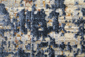 Homeroots 2' X 3' Blue Brown And Gray Abstract Power Loom Area Rug Blue Polyester 567951