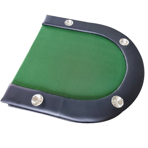 English Elm Ino Design Foldable 8 Player Poker Table with Cup Holders and Padded Vinyl Rails Green W2748P221627
