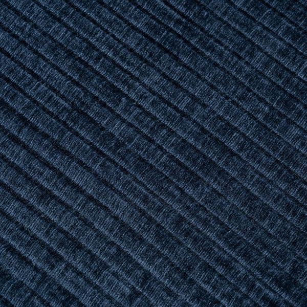 English Elm 42" Wide Chenille Stripe Accent Chair Deep Seat Foam Lounge for Bedroom or Apartment Navy W3118P453258