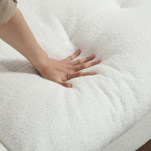 English Elm Cloud Style Sofa - Plush Teddy Velvet, Cozy Modern Couch For Living Room & Apartments W2705S00003-GIGA