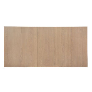 English Elm 63.00"-78.75" Extendable Farmhouse Dining Table Rubberwood X-frame Base Seats Eight Light Natural N771P347924A_N771P347925A