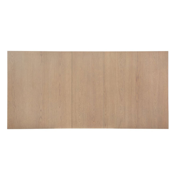 English Elm 63.00"-78.75" Extendable Farmhouse Dining Table Rubberwood X-frame Base Seats Eight Light Natural N771P347924A_N771P347925A