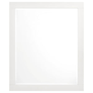 English Elm Tokyo White 5-Piece Platform Bedroom Set: Modern Minimalism With Nightstands, Dresser & Mirror B062S00976-GIGA