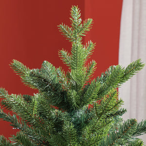 English Elm Homcom 6Ft Lifelike Christmas Tree With 1821 Tips, Easy Setup & Sturdy Metal Stand For Holiday Cheer W2225P229175