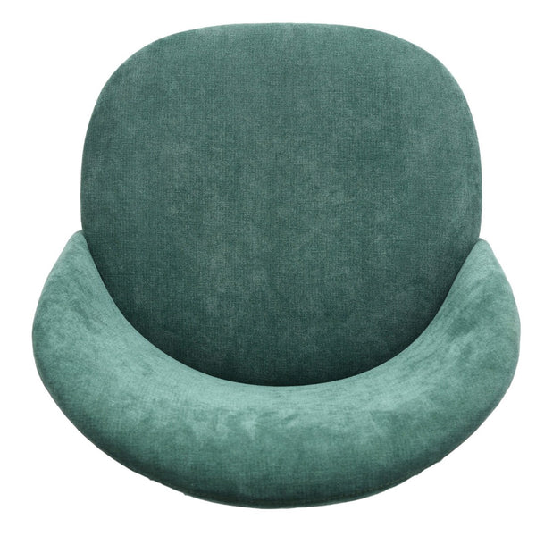 HomeRoots Set of Two Contemporary Green & Black Upholstered Dining Side Chairs for Stylish Home Decor 568013