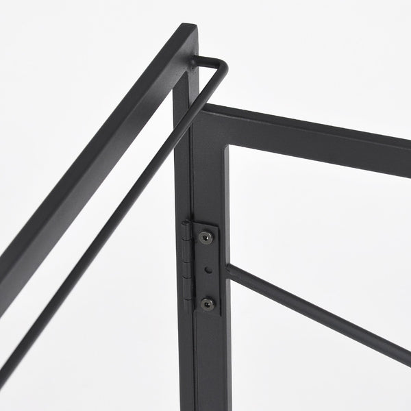 HomeRoots 39" Modern H-Shape Computer Desk - Stylish Brown Wood & Black Metal for Compact Workspaces & Storage 568043