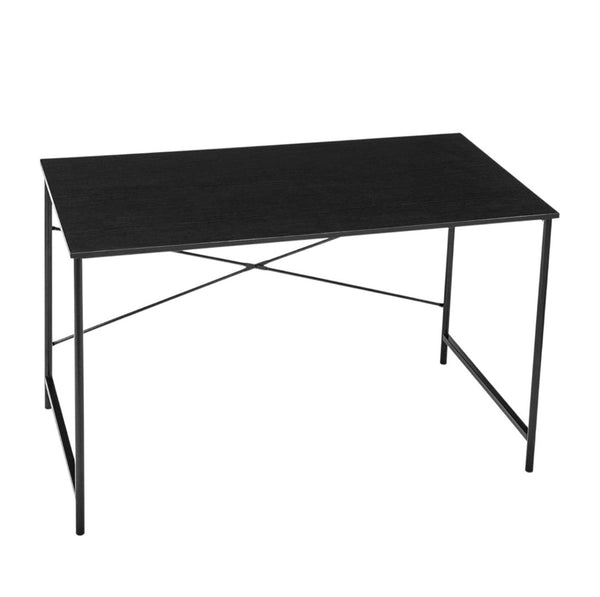 HomeRoots 47" Black Computer Desk - Modern Scandinavian Design for Stylish Home Office & Durable Workspace Solutions 568045