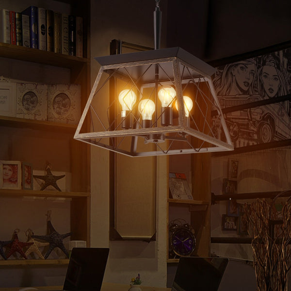 HomeRoots Gold Four-Light Metal Chandelier with Elegant Gold Shades for Timeless Home Illumination and Style 568110