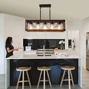 HomeRoots Red Metal Chandelier - Stylish Black Ceiling Light with 3-Tier Design for Modern Home Illumination 568125