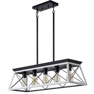 HomeRoots White Five-Light Metal Chandelier with Elegant White Shades for Modern and Traditional Spaces 568126