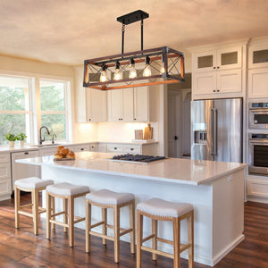 HomeRoots Red Metal Chandelier Lighting - Bold Three-Tiered Design for Modern Spaces, Adjustable Height & Style 568127