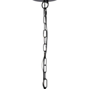 HomeRoots Black Seven-Light Metal Chandelier with Adjustable Shades for Modern Dining & Living Spaces, 59.1" H 568128