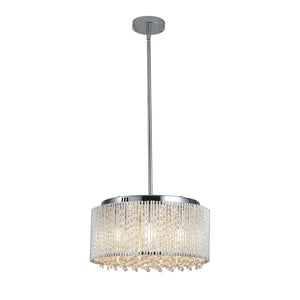 HomeRoots Clear Seven-Light Crystal Chandelier - Elegant Illumination for Dining Rooms, Entryways & More! 568129
