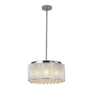 HomeRoots Clear Seven-Light Crystal Chandelier - Elegant Illumination for Dining Rooms, Entryways & More! 568129