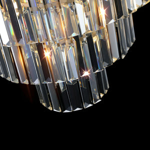 HomeRoots Gold Metal Chandelier Ceiling Light – Elegant Tiered Design for Warm Ambiance in Any Room 568131