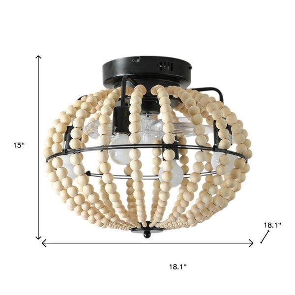 HomeRoots White Semi-Flush Chandelier with Smart Features, Adjustable Brightness, and Elegant White Shades 568147