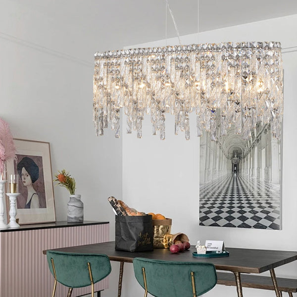HomeRoots Silver Metal Chandelier Ceiling Light – Elegant Tiered Design for Entryways, Dining Rooms & More! 568153