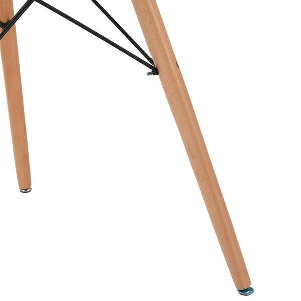 HomeRoots 32" Two-Tone Round Dining Table - Modern White Top with Natural Wood Legs for Small Spaces & Versatility 568199