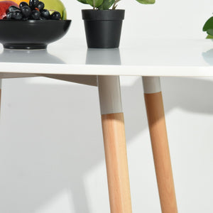 HomeRoots 32" Modern Two-Tone Square Dining Table with Solid Wood Base – Compact, Stylish, and Versatile! 568207