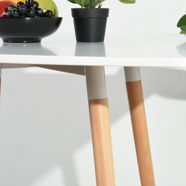 HomeRoots 32" Modern Two-Tone Square Dining Table with Solid Wood Base – Compact, Stylish, and Versatile! 568207