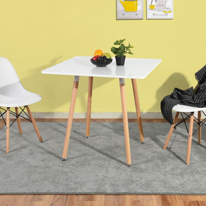 HomeRoots 32" Modern Two-Tone Square Dining Table with Solid Wood Base – Compact, Stylish, and Versatile! 568207
