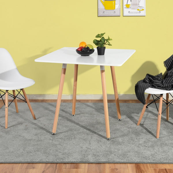 HomeRoots 32" Modern Two-Tone Square Dining Table with Solid Wood Base – Compact, Stylish, and Versatile! 568207