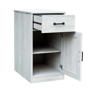 Homeroots 47" Light Gray Wood Writing Desk - Stylish And Functional Home Office Furniture With Hidden Storage   568263