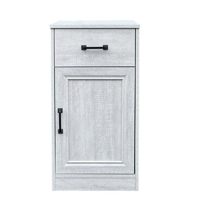 Homeroots 47" Light Gray Wood Writing Desk - Stylish And Functional Home Office Furniture With Hidden Storage   568263